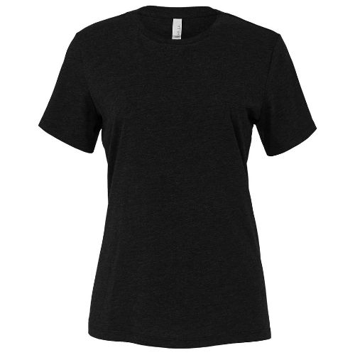 Bella Canvas Women's Relaxed Jersey Short Sleeve Tee Black Heather